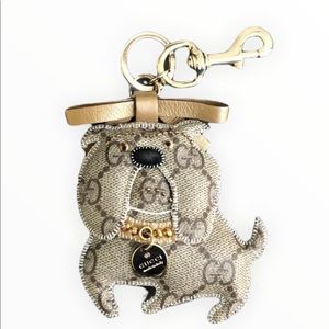 ⭐️ SOLD ⭐️ GUCCI Bulldog Bag Charm Key Ring Keychain